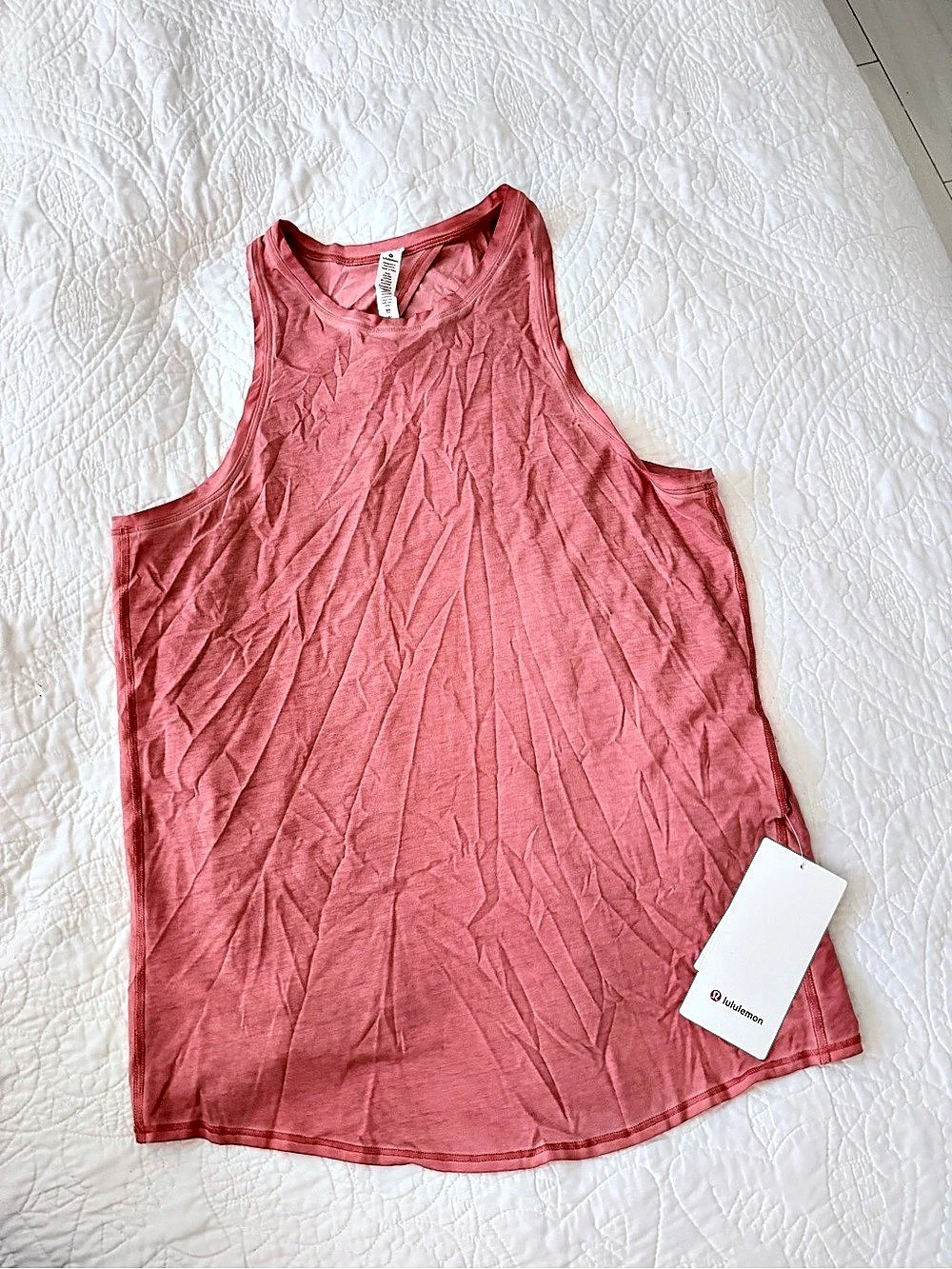 lululemon All Tied Up Tank *Pima Cotton Pinkish Red Medium